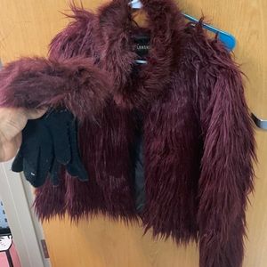 BURGUNDY BABE SET 🧥🧤